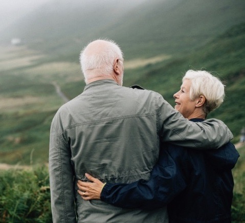 Et ældre ægtepar er trygge med deres pensionsløsning